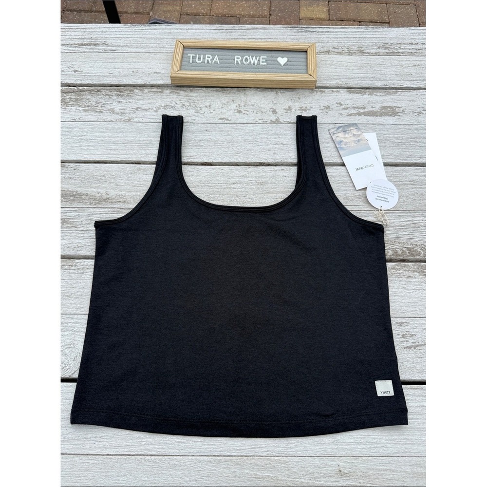 VUORI Halo Essential Tank Black Heather Size XL NWT 🖤